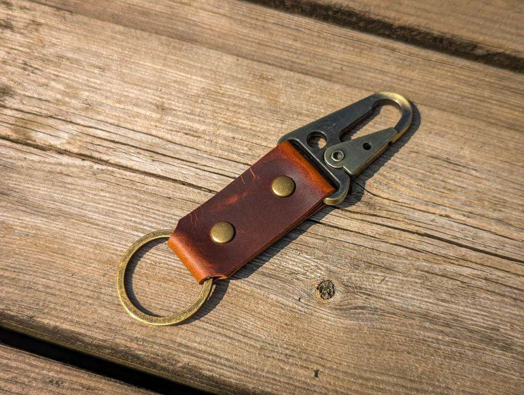 Tactical Key Ring - Badalassi Wax Cognac