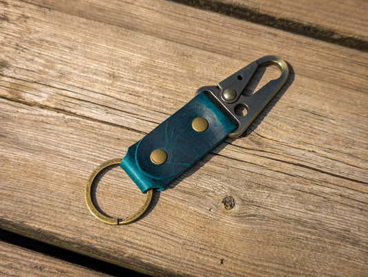 Tactical Key Ring - Badalassi Wax Ortensia